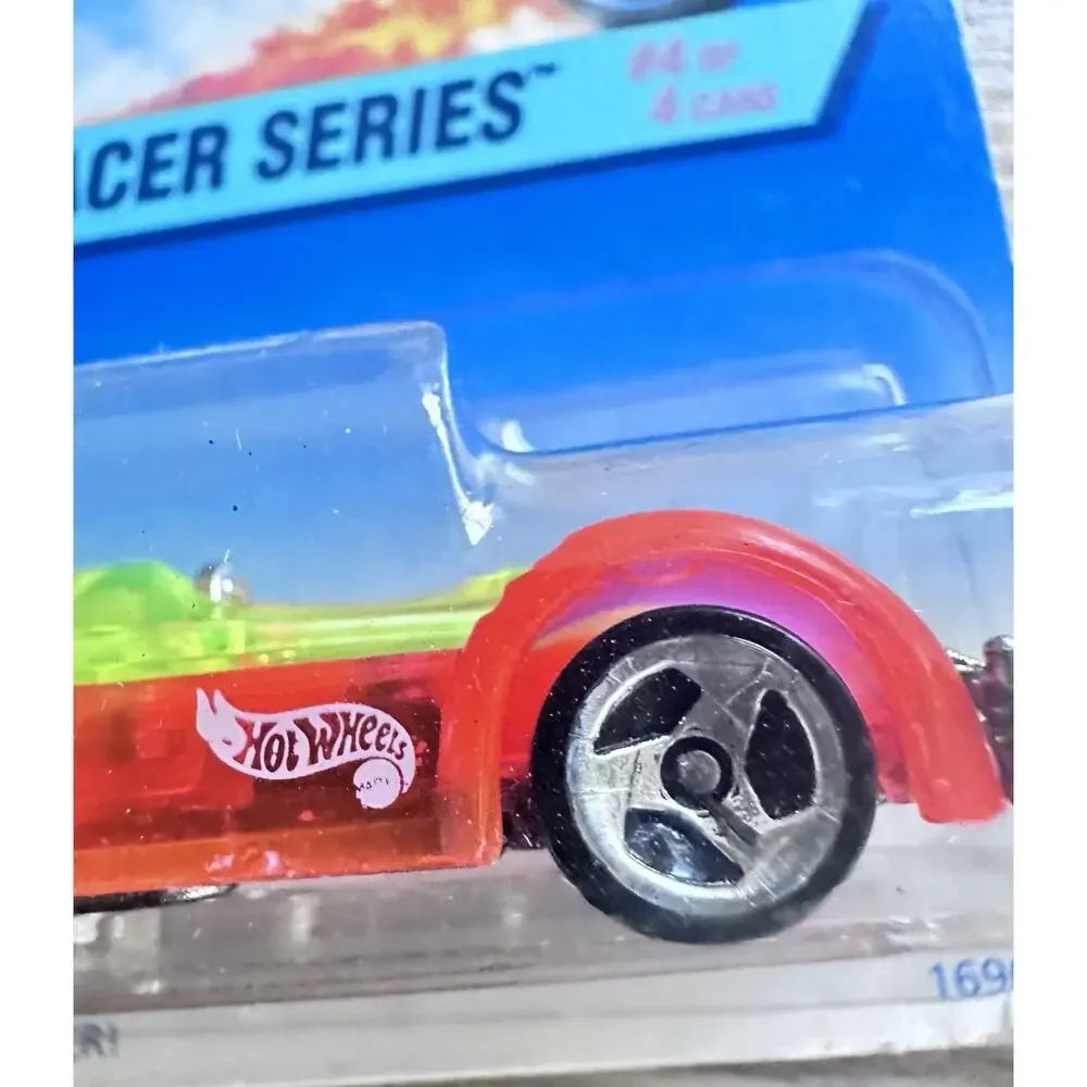 1997 Hot Wheels #532 Phantom Racer Series 4/4 ROAD ROCKET Orange-Yellow H36